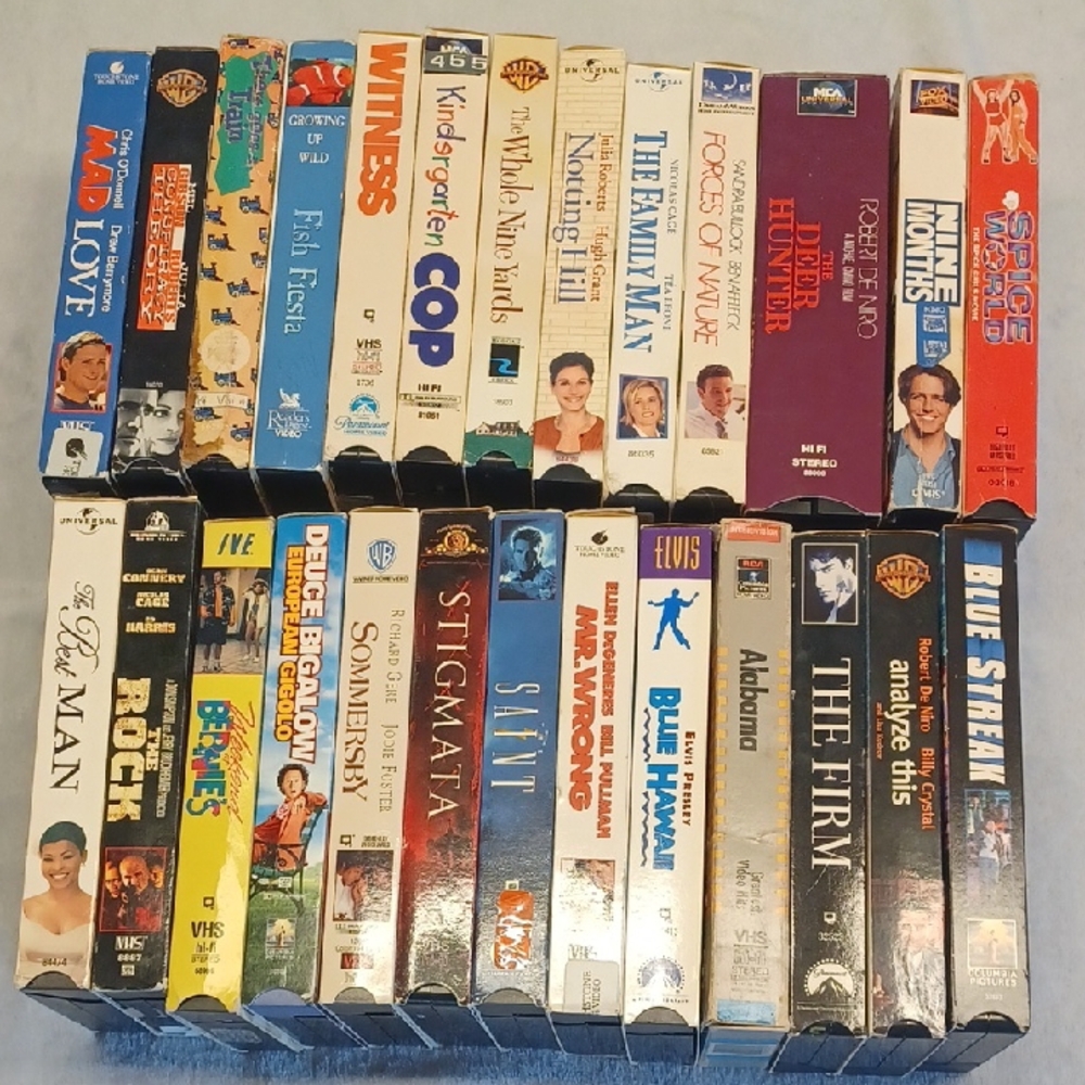 Vintage VHS Movie Collection Entire Lot Sold Together
